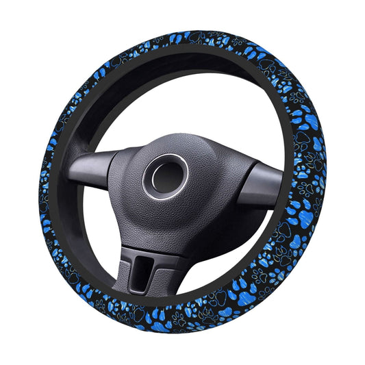 Dog Paw steering wheel cover Anti-Slip, Sweat Absorption Universal 15 inch steering wheel covers cute car accessories for Men Women