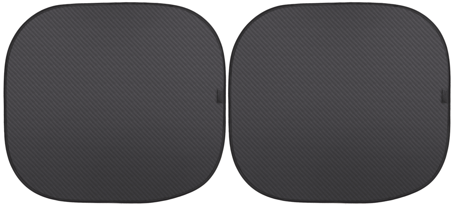 Genuine Dickies Universal Auto Twist Sunshades, Smoke Charcoal, Pack of 2