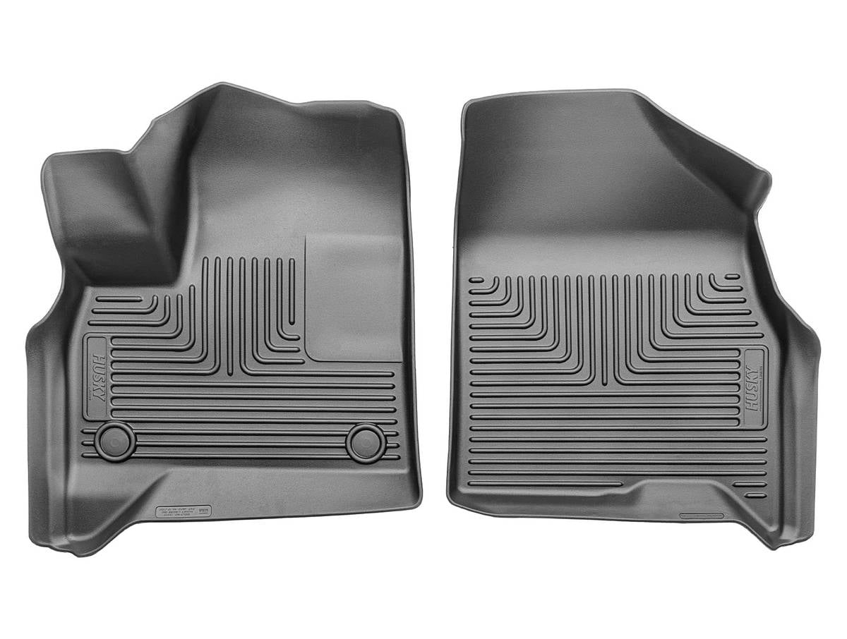 Husky Liners 18911 Weatherbeater Floor Mats Fit 2024-2025 Enclave/Traverse/Acadia w/ 2nd Row Bench/Bucket Seats Front Row Liners 2pc Black