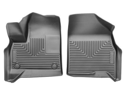 Husky Liners 18911 Weatherbeater Floor Mats Fit 2024-2025 Enclave/Traverse/Acadia w/ 2nd Row Bench/Bucket Seats Front Row Liners 2pc Black