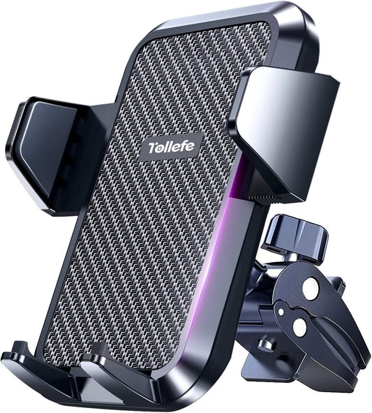 JOYROOM Car Phone Holder, Air Vent Car Mount Hands Free Automobile Clamp Phone Holder for Car, Fit for iPhone Samsung All Smartphones with Thick Case