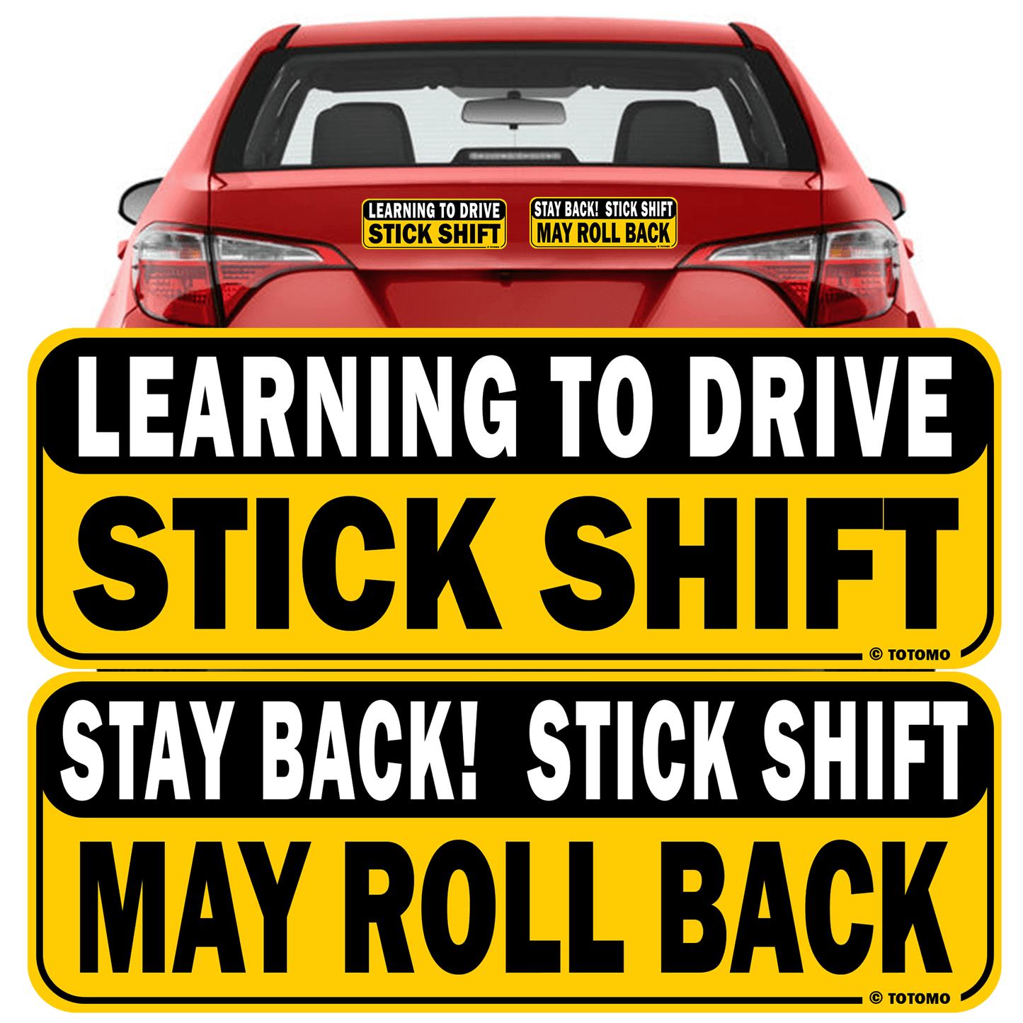 Learning Stick Shift Manual Transmission Car Bumper Magnet Sticker Sign New Student Driver