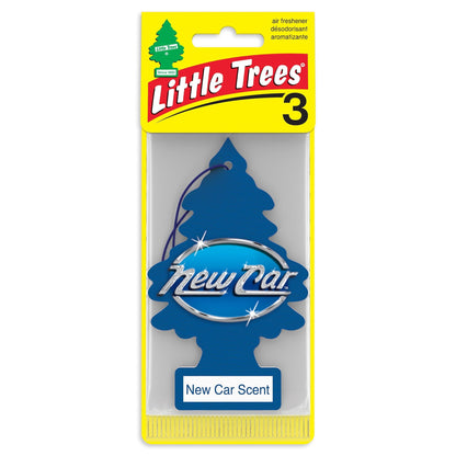 Little Trees Air Freshener New Car Scent Fragrance 3-Pack