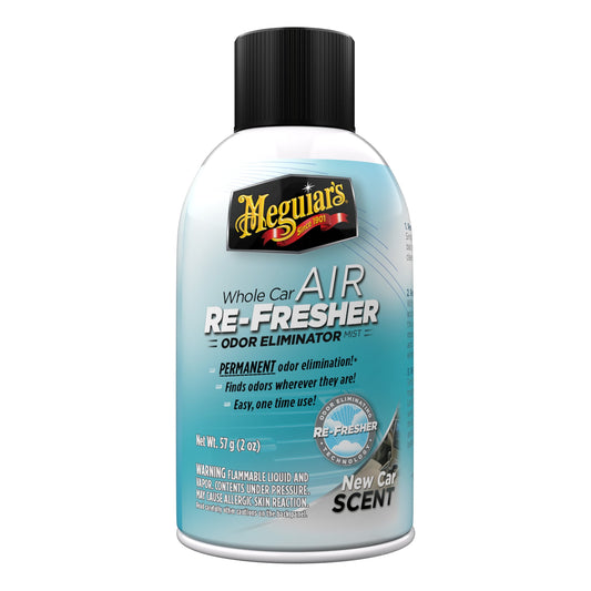 Meguiar's Whole Car Air Re-Fresher Odor Eliminator Mist, New Car Scent, G16402, 2 oz