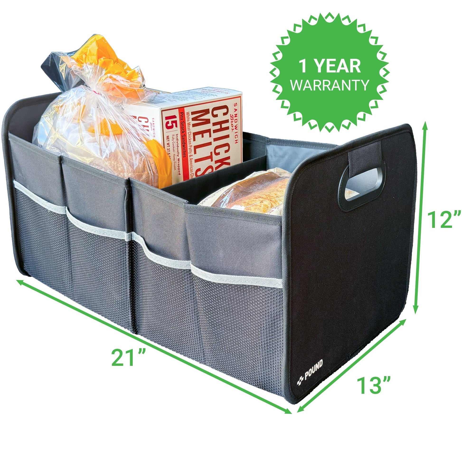 Pound Technology Car Trunk Organizer SUV, Truck Car Cooler Bag Storage Box