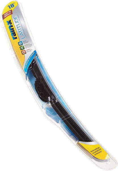 Rain-X 5079275 Latitude 8-In-1 Premium Graphite Coated Wiper Blade, 18" Pack of 1