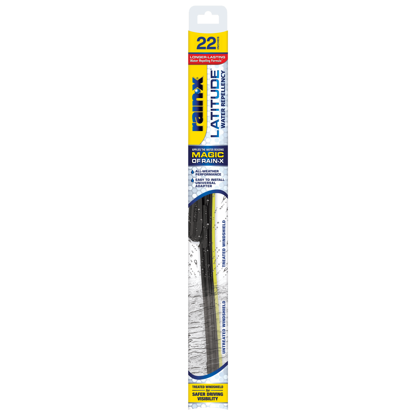 Rain-X Latitude Water Repellency 22" 2-in-1 Windshield Wiper Blade
