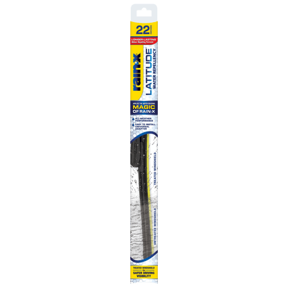 Rain-X Latitude Water Repellency 22" 2-in-1 Windshield Wiper Blade