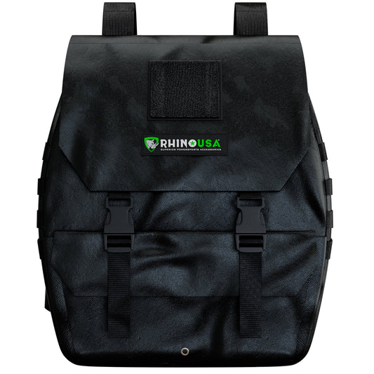 Rhino USA Tail Gate Trash Bag – Molle Compatible Overlanding Gear, Camping Essentials & Ultimate Accessory for Jeep Gladiator, Trucks & More - Black