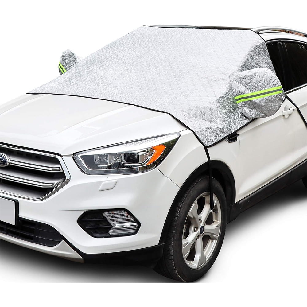 Snow and frost protection car windshield cover, front windshield protector, 60*89 inches suitable for use in autumn/winter.