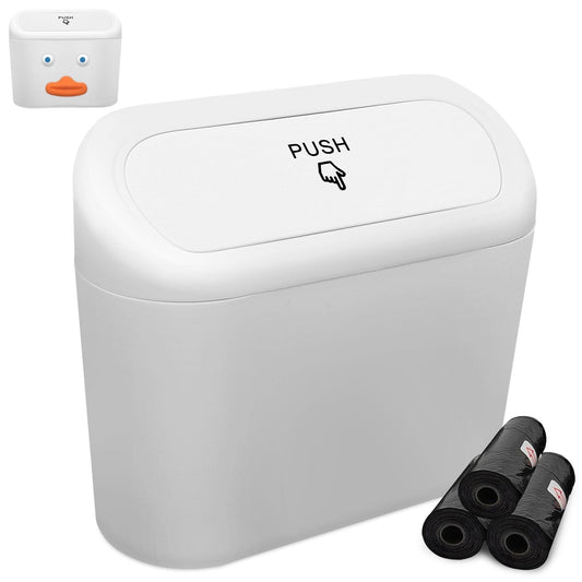 Sosolong Pink car Trash can with lid, Accessories Include 1 Universal car Leak-Proof Trash can with 45 Trash Bags, Suitable for Most Models of car Interior Storage Accessories