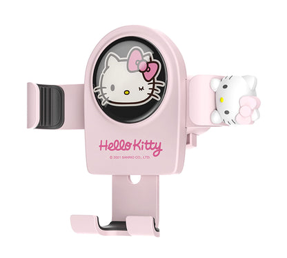 WANNGWEE Hello Kitty Phone Mount for Car, Pink Cat Air Vent Clip Car Phone Holder Mount Fit for All Cell Phone, Pretty Car Accessories for Women and Girls WW728#1632