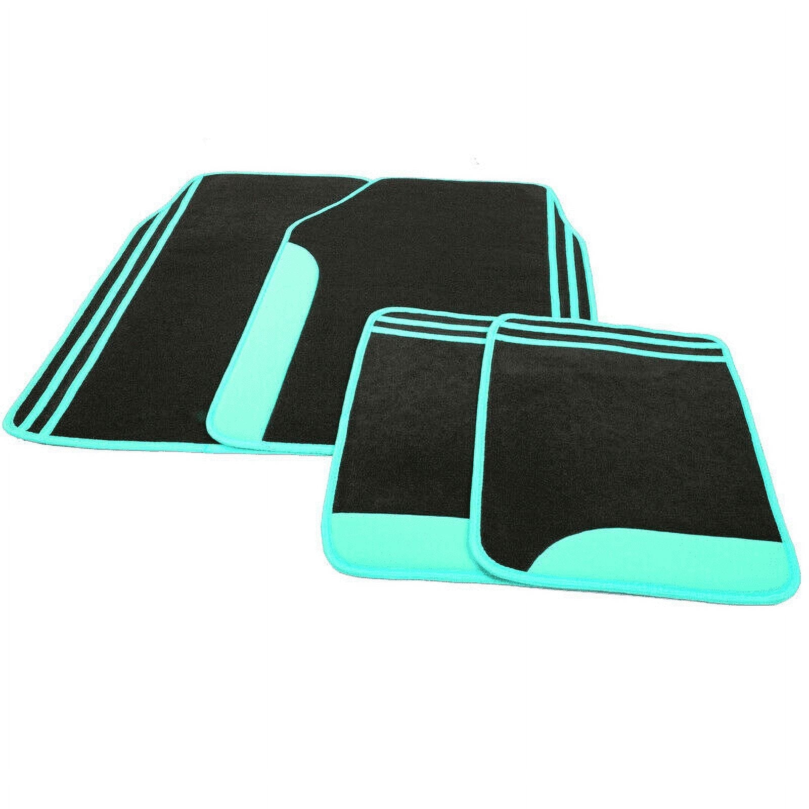 Flying Banner Mint Green Universal Car Floor Mats, Anti-Slip, 4 Piece Fits Car Truck SUV