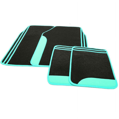 Flying Banner Mint Green Universal Car Floor Mats, Anti-Slip, 4 Piece Fits Car Truck SUV