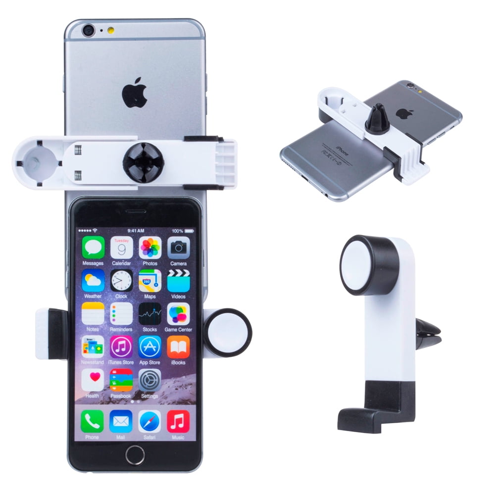 2 Pack Universal 360 Rotating Car Air Vent Mount Cradle Holder Cell Phone GPS