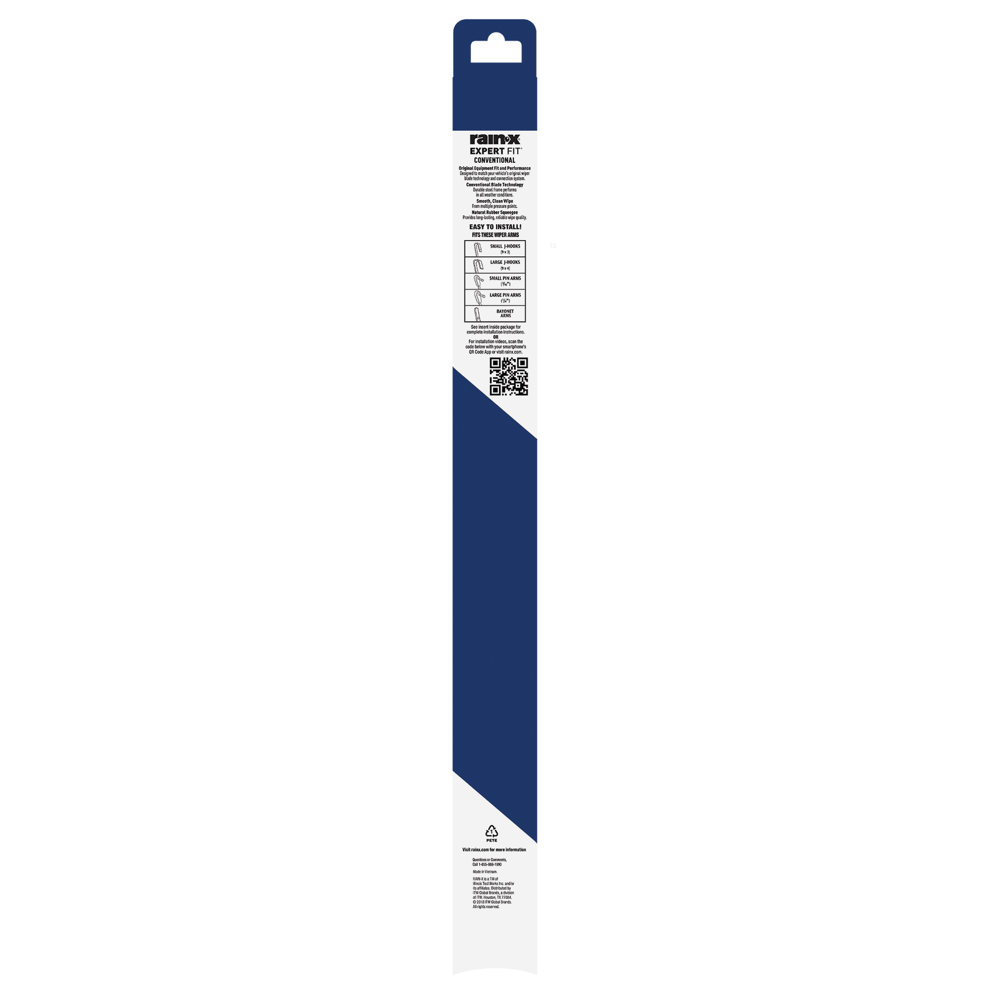 (2 pack) Rain-X Expert Fit Conventional Windshield Wiper Blade C-24 - 860024