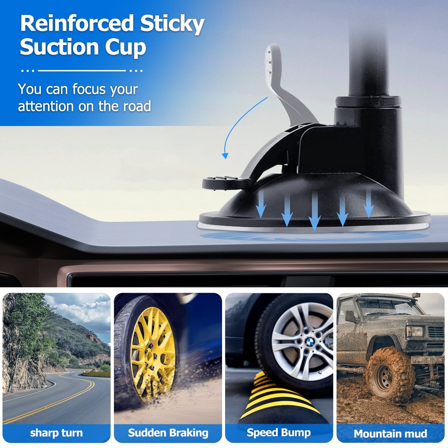 Vansky Suction Cup iPhone Car Mount with Air Vent Phone Holder