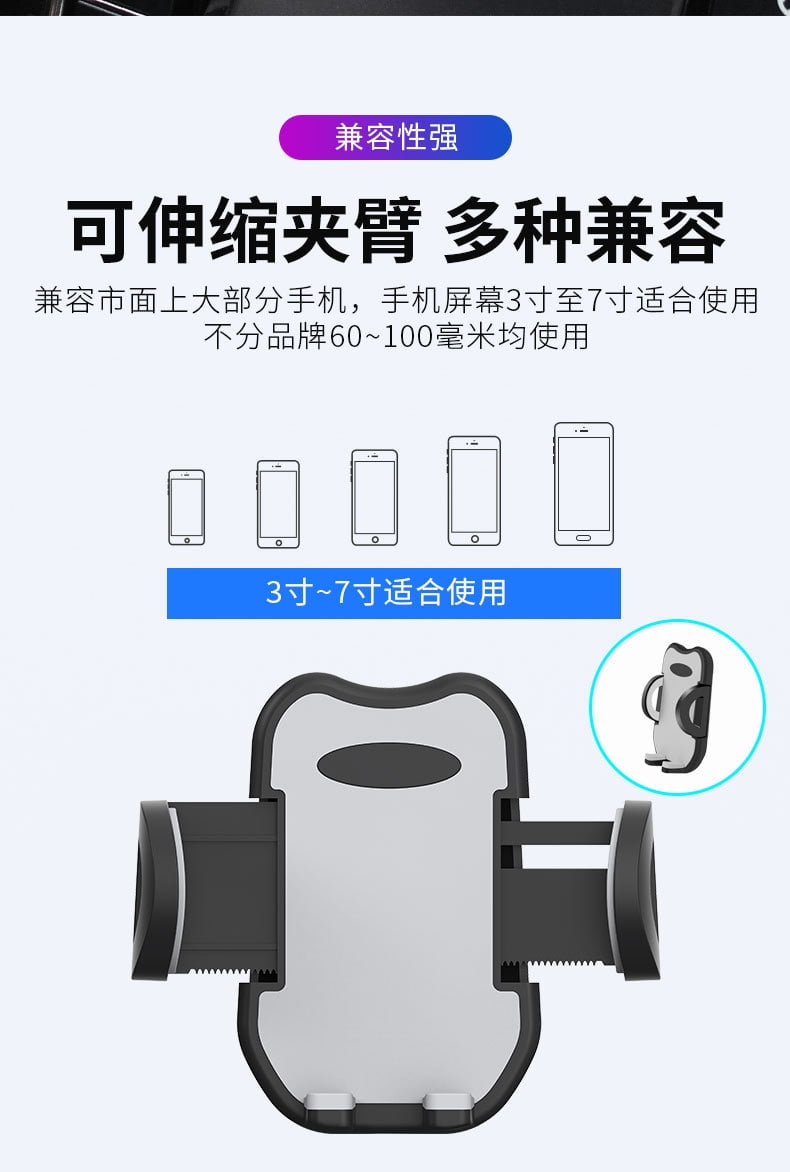 LINKPAL Upgraded Car Vent Phone Mount Steel-Hook Air Vent Holder Clip Sturdiest Shockproof Universal Mobile Cell Phone Mount Handsfree Stand Cradle for iPhone 14 13 Samsung Galaxy, Black