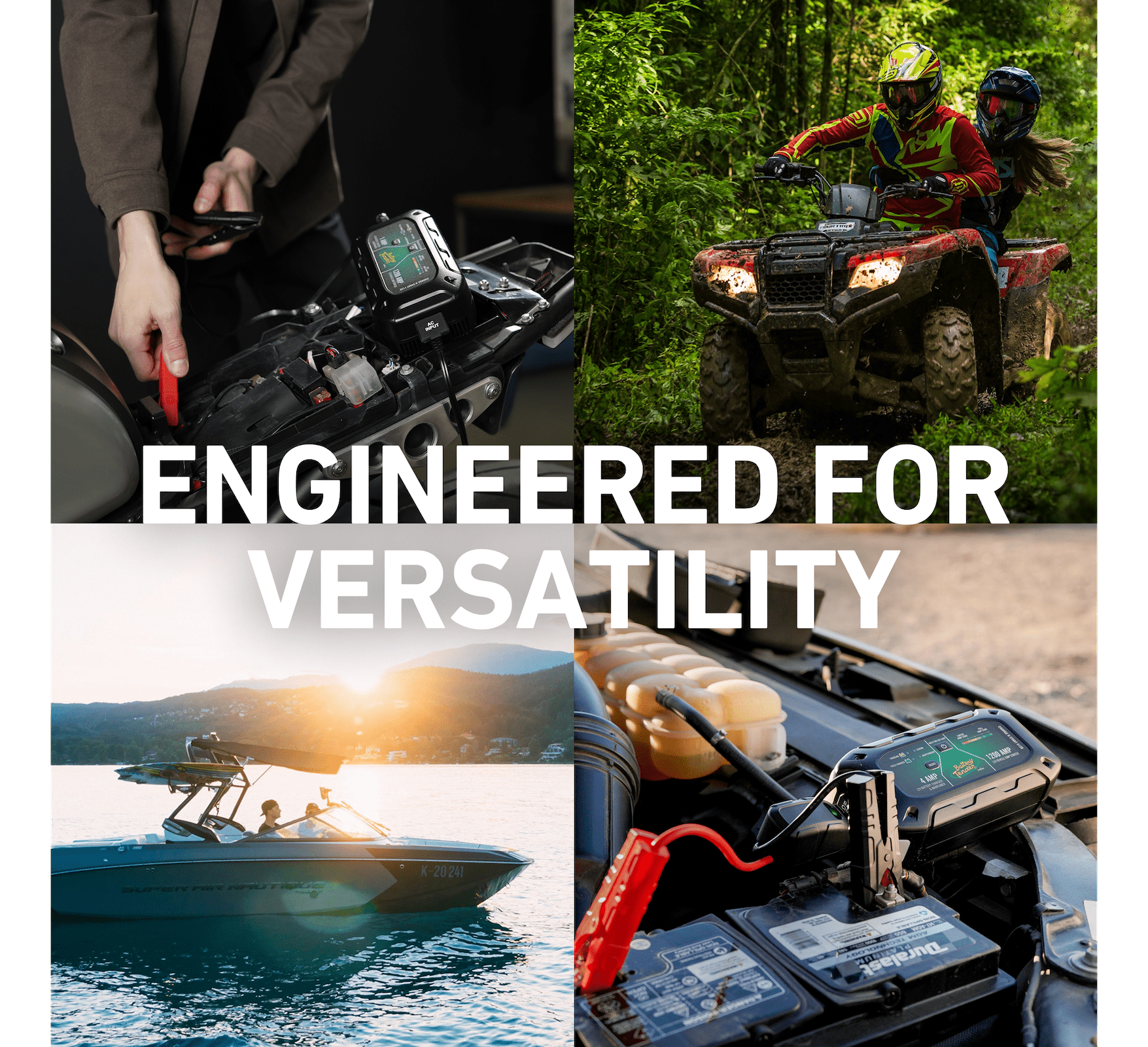 Battery Tender Charge N Start 1100 - 12V 1A Automotive Battery Charger & 1000A Jump Starter