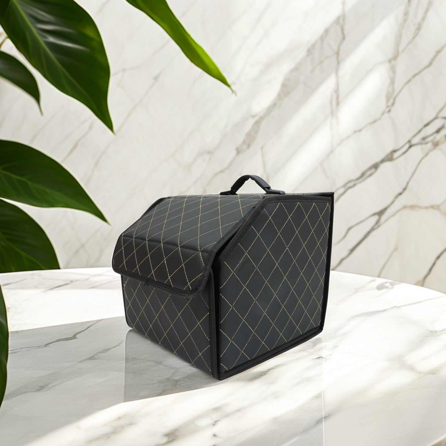 Mobestech Trunk Storage Box For Car PU Elegant Water Resistant 1Set