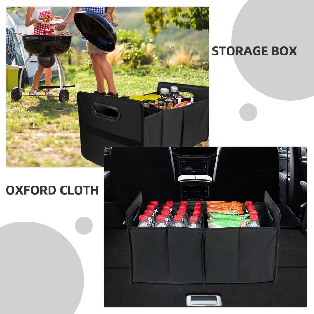 NIAIZEK Multi Functional Black Car Trunk Organizer for Suv Storage and Cargo Management