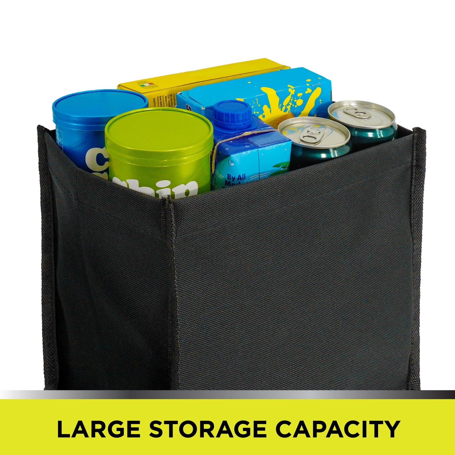 Auto Drive Trash Bin Collapsible Portable Auto Garbage Bag Multipurpose Car Organizer (Black)