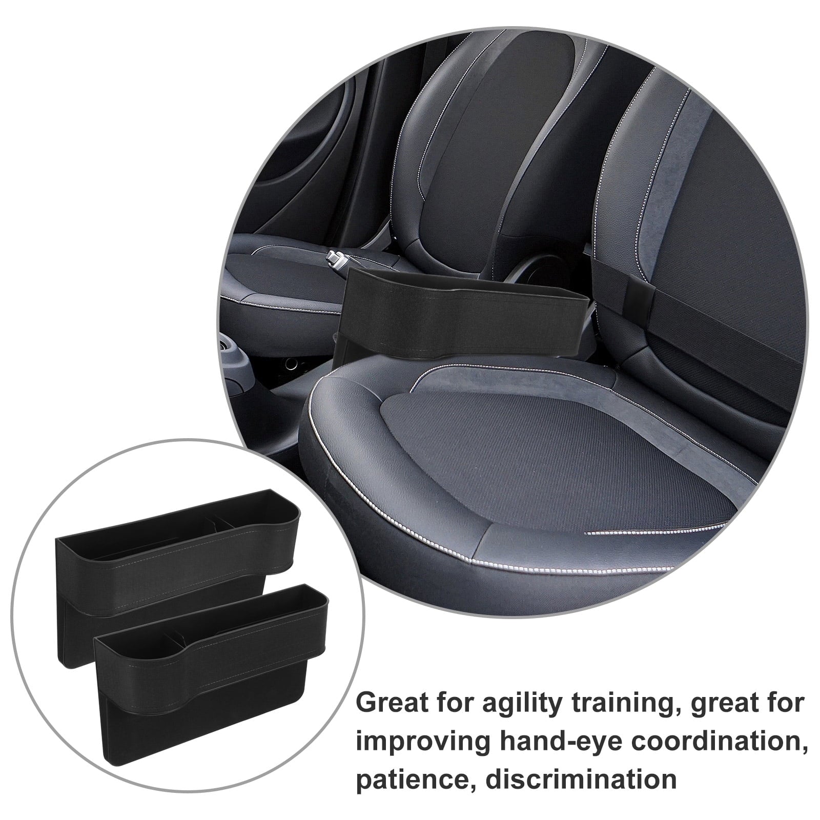 LABSERRON 2Pcs Car Accessories Interior with Car Console Filler Organizer Function