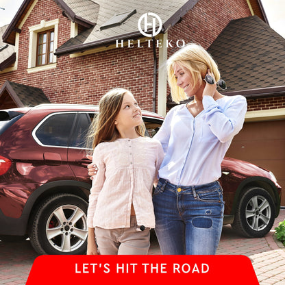 Helteko Backseat Car Organizer with 9 Storage Pockets, 600D Polyester, 25 in x 19 in, 2 pack, Black