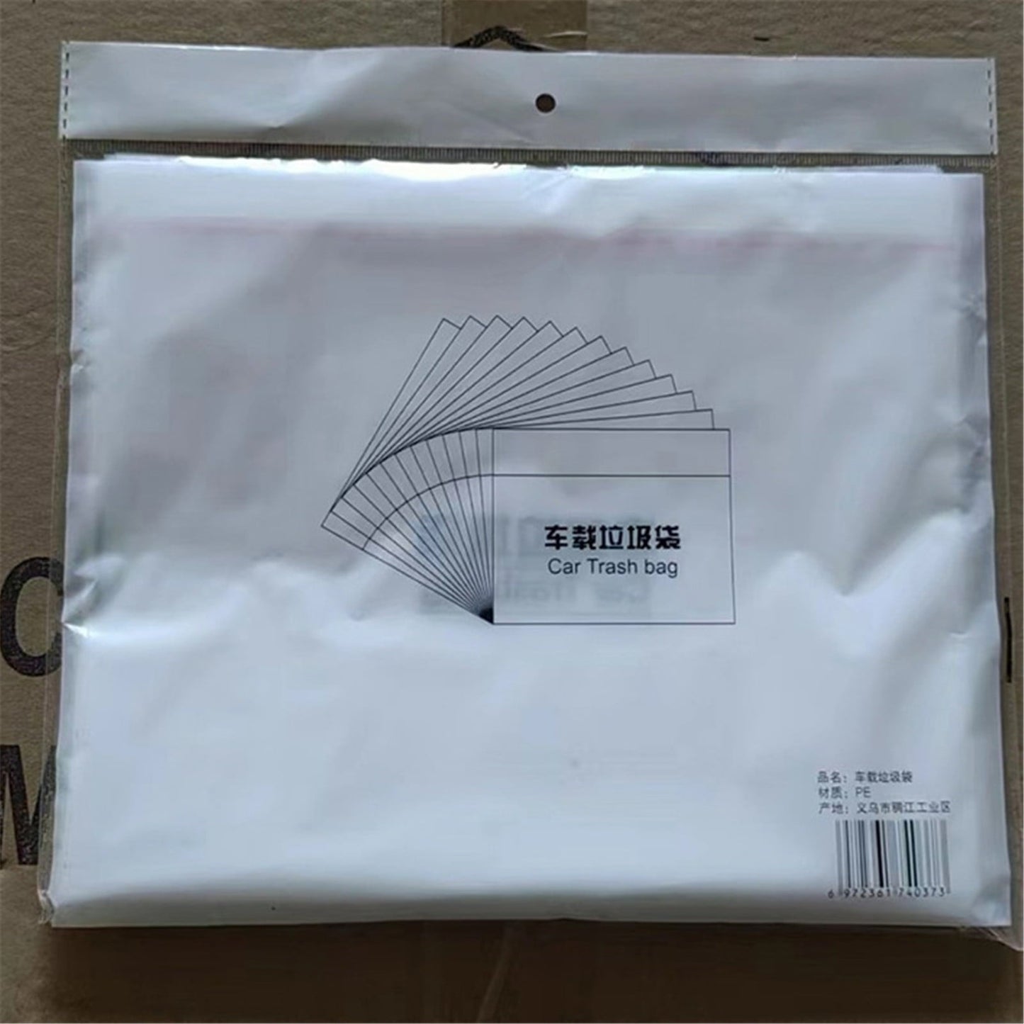 Vrorvz Disposable Car Trash Bag with Adhesive for Easy Storage Keeps Car Clean Suit for Families and Road Trips Made from Odorless PE Material Holds 1 Gallon of Car Waste 20 Pack