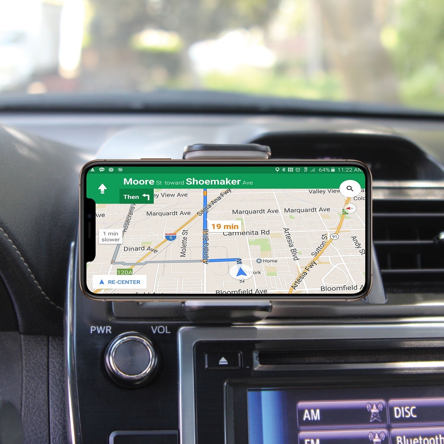 Cellet Car Vent Phone Mount with Kickstand, 360° Rotation, Universal Fit