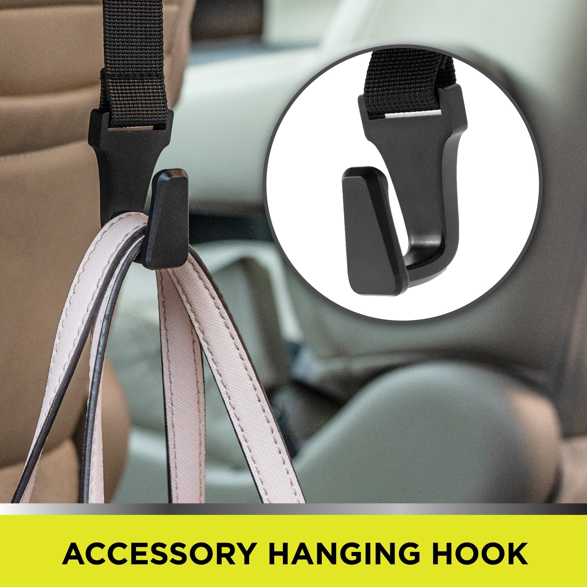 (2 pack) Auto Drive Premium Collapsible Waterproof Trash Bin Portable Auto Storage Bag Black