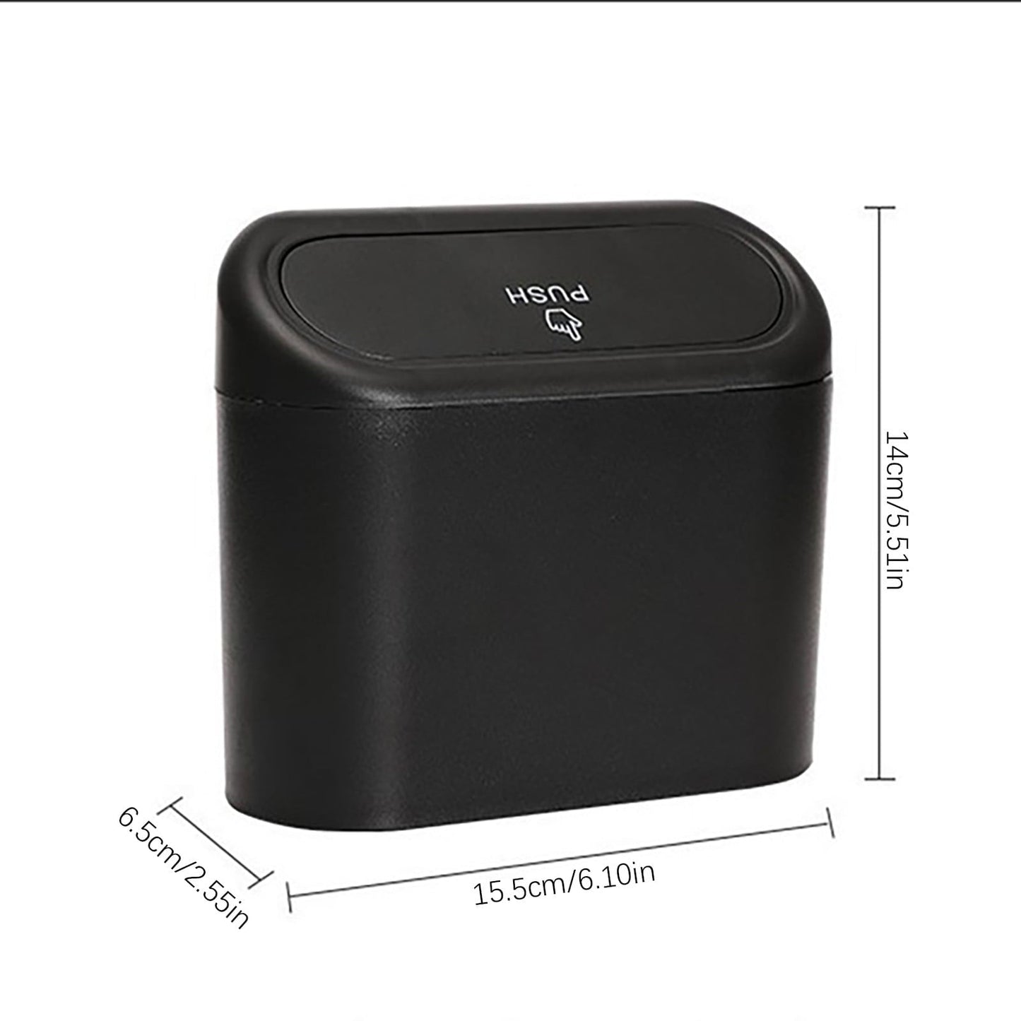 Puntoco Special Offers Clearance Car Trash Can Car Chair Back Car Door Hanging Storage Box Multi-Function Garbage Bag Black