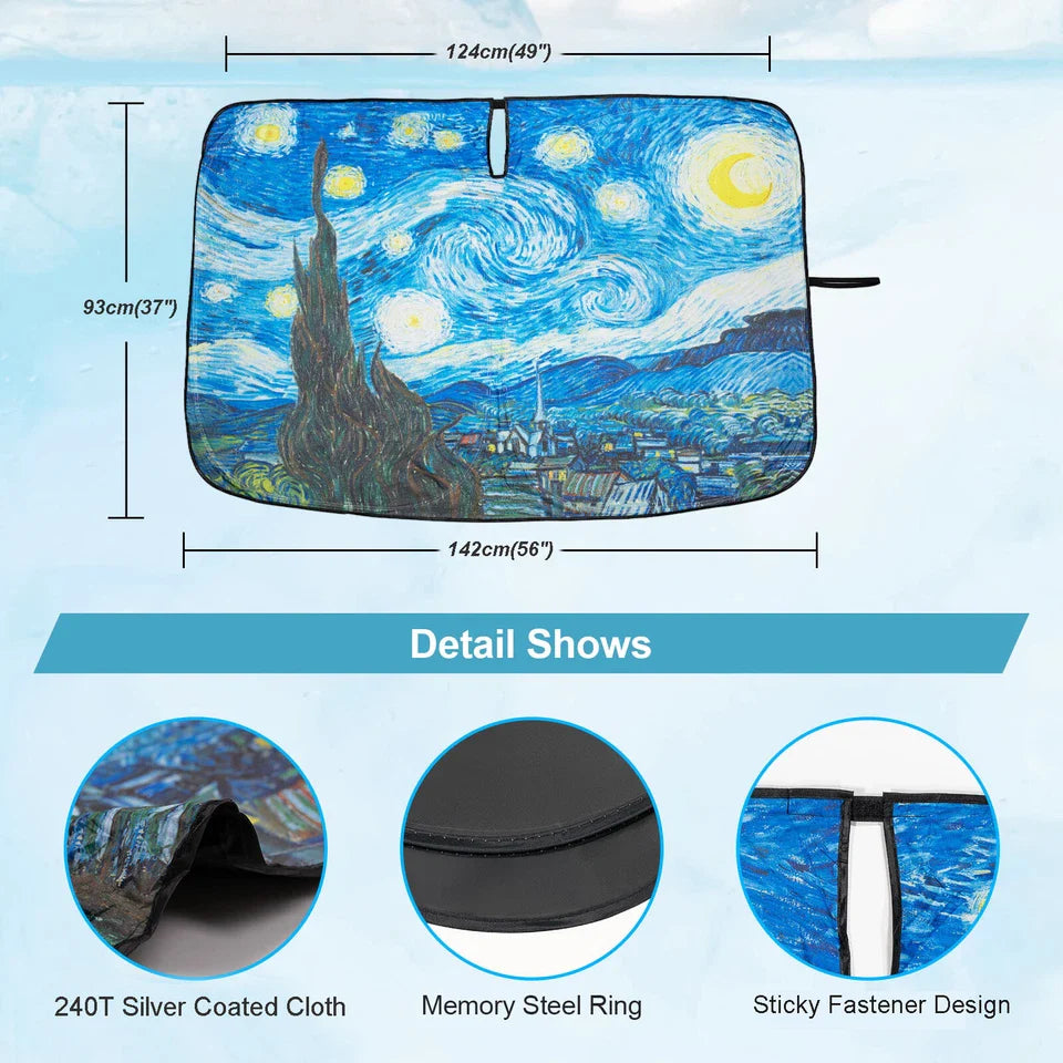 Custom Fit Windshield Sun Shade Visor Sunshade Block For Tesla Model 3 Y X 2024