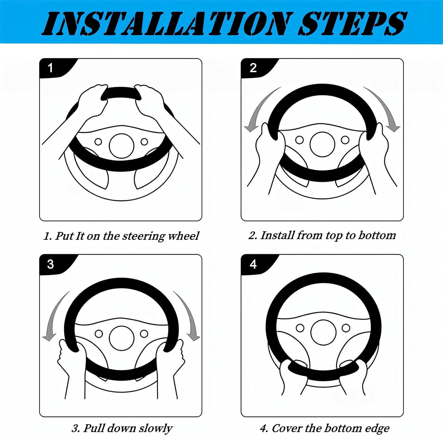 Fluffy Steering Wheel Cover, Universal 15 Inch Colorful Rhinestones Car Steering Wheel Cover, Sparkly Crystal Diamond Steering Wheel Protector for Women Girls,Purple