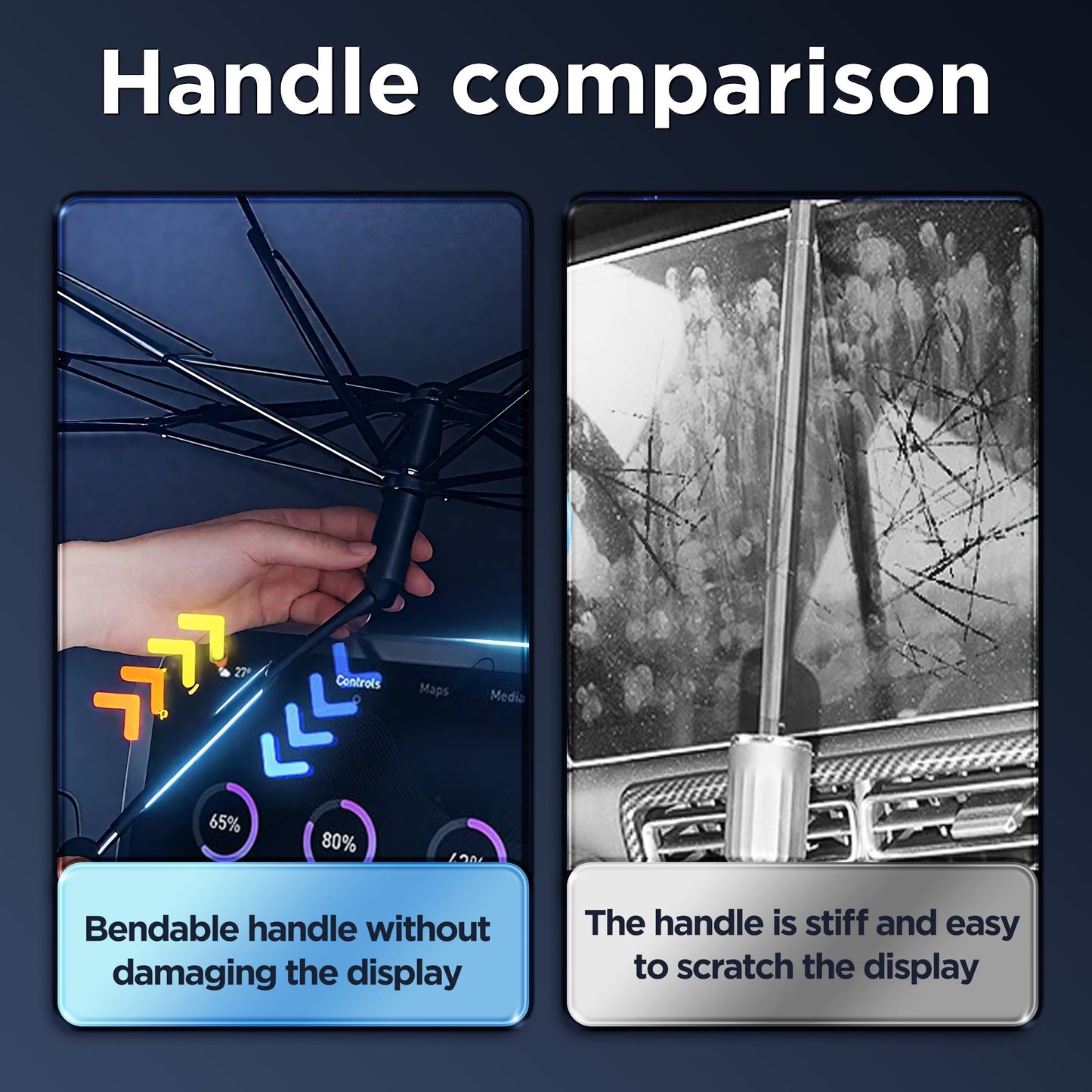 EVLIVE Premium Car Windshield Sunshade - Extra Wide Foldable Design, UV & Heat Protection, Universal Fit for SUV/Sedan/Truck.