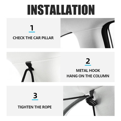 Xiyztok 3PCS Car Privacy Curtains Universal Divider Curtain Between Rear Seat Auto Blackout Sun Shades Side Window Covers Accessories for Travel Camping Nap Sleeping