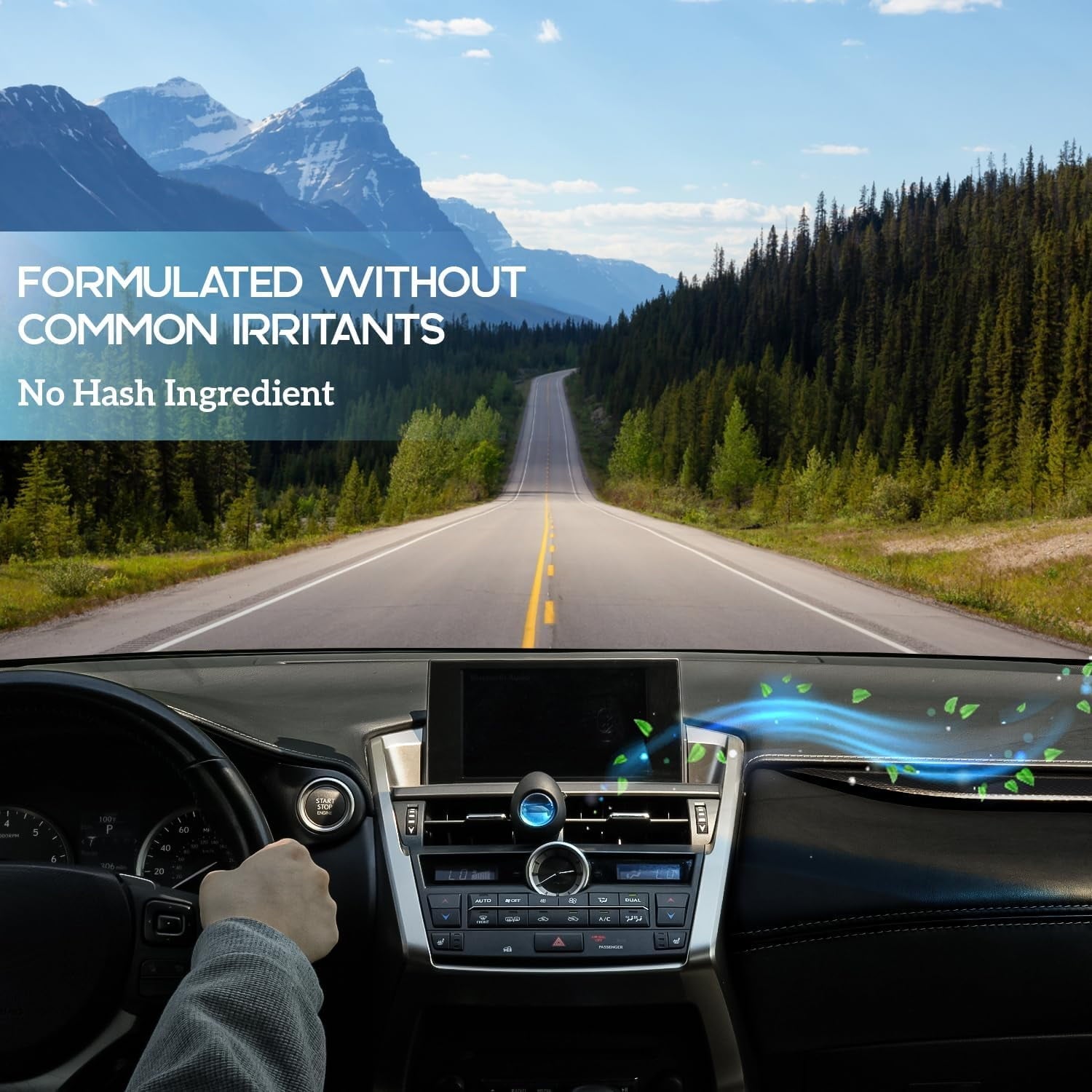 Air Jungles Car Air Freshener Vent Clip 3 Count, New Car Scent, 4 ml Each, Long-Lasting Odor Eliminator for Cars, Trucks, and SUVs