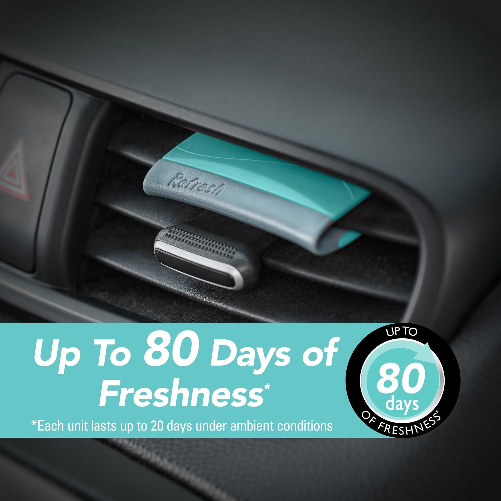 Refresh Your Car! Contour Vent Stick Car Air Freshener - 4 Count (Crisp Laundry Scent)