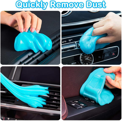 PULIDIKI Car Cleaning Gel Detailing Kit - Automotive Dust Crevice Cleaner Slime for Auto Interior Detail Removal - Putty for Keyboard Cleaning and Car Accessories