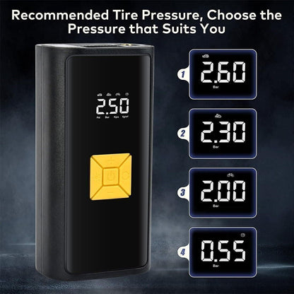 150 PSI Air Compressor Tire Inflator Fits Car Moto Bike Tires Air Pump Cordless