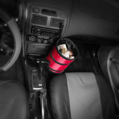 FH Group Polyethylene Small Red Collapsible Trash Can 0.25 lb. with Air Freshener