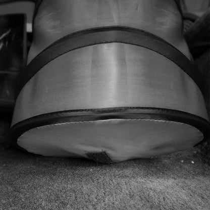 FH Group Polyethylene Small Gray Collapsible Trash Can 0.25 lb. with Air Freshener