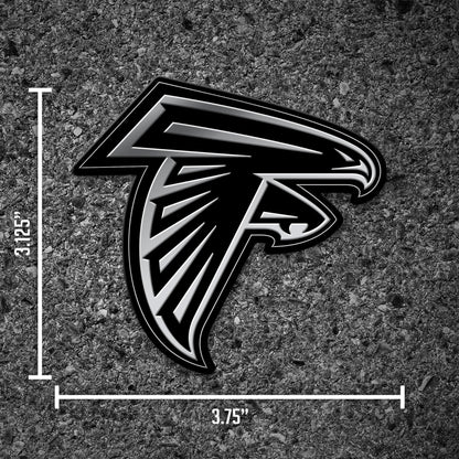 NFL Football Atlanta Falcons Standard 3.5" x 5" Plastic Emblem