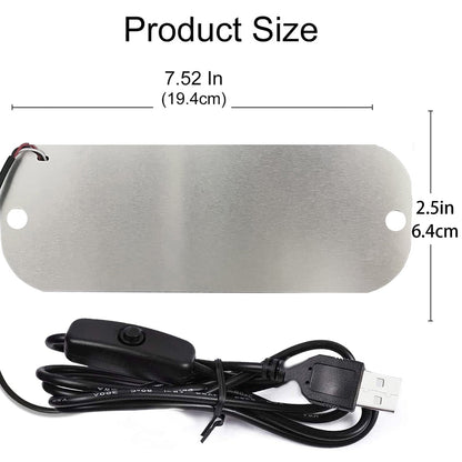 Led Light Signs for Car Windshield, Glow LED Sign Decal Stickers with Suction Cups Flashing Hook on Car Window LED Bright Lights USB Plug