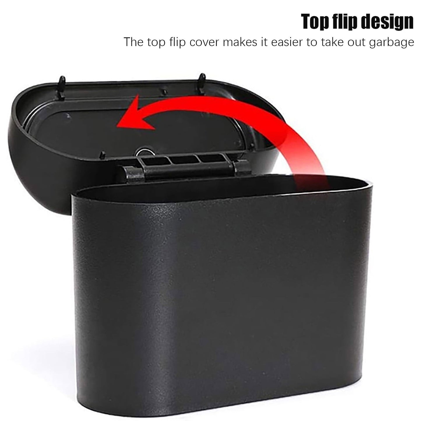 Puntoco Special Offers Clearance Car Trash Can Car Chair Back Car Door Hanging Storage Box Multi-Function Garbage Bag Black