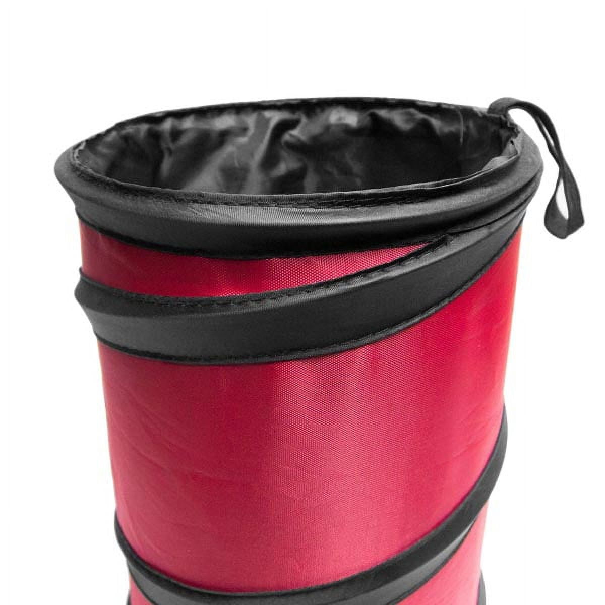 FH Group Polyethylene Small Red Collapsible Trash Can 0.25 lb. with Air Freshener